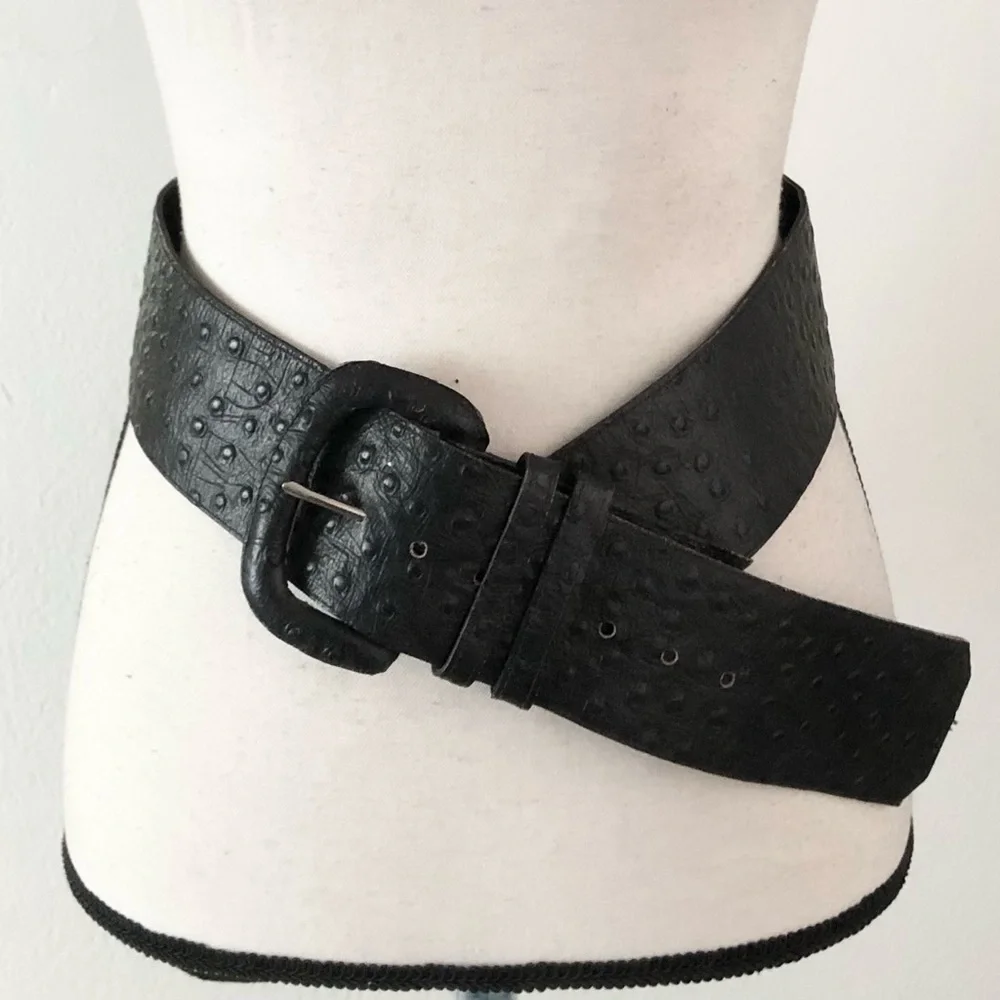 🔥VTG Ruza Ostrich Wide Belt